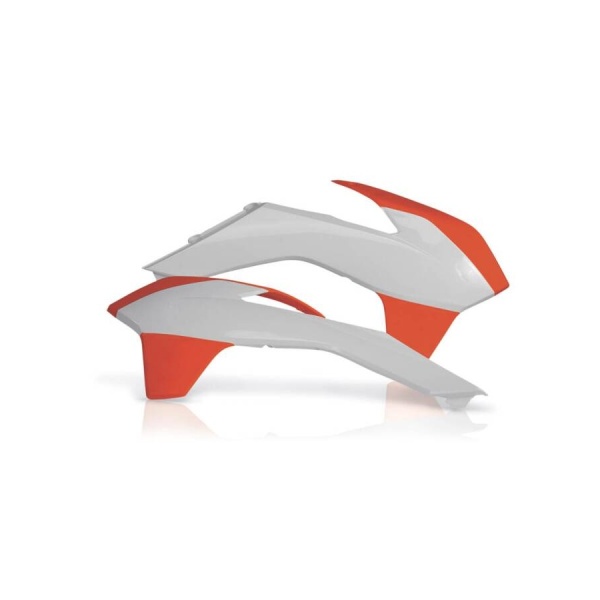 Radiator Shrouds ACERBIS - white/orange