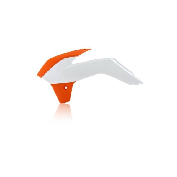 Radiator Shrouds ACERBIS - white/orange