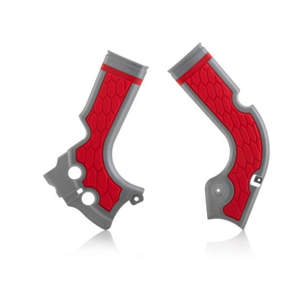 Chránič rámu ACERBIS X-GRIP - strieborný/červený
