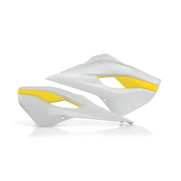 Radiator Scoops ACERBIS - white/yellow
