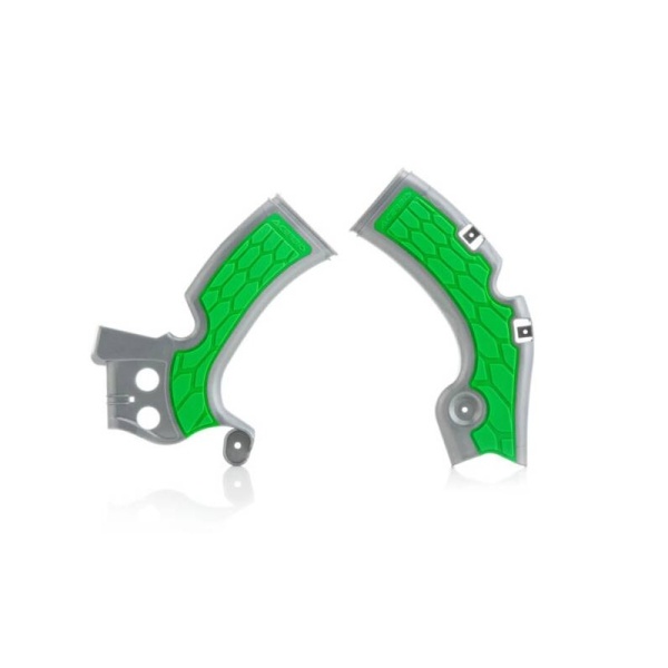 X-GRIP Frame protector ACERBIS - silver/green