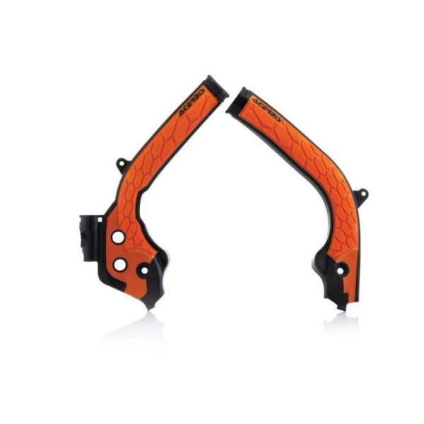 X-GRIP Frame protector ACERBIS - black/orange