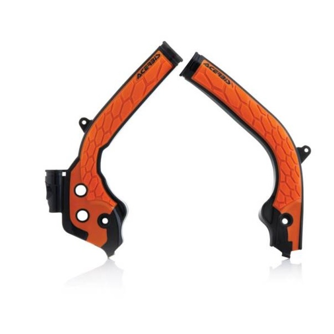 X-GRIP Frame protector ACERBIS - black/orange