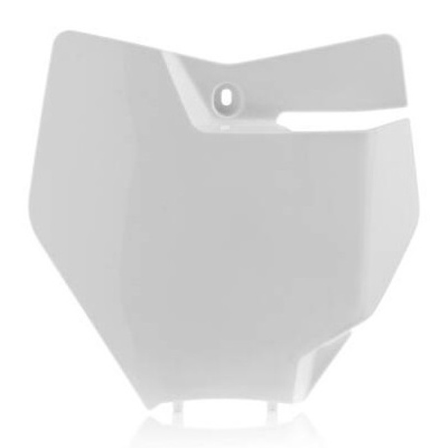 Front Number Plate ACERBIS - white