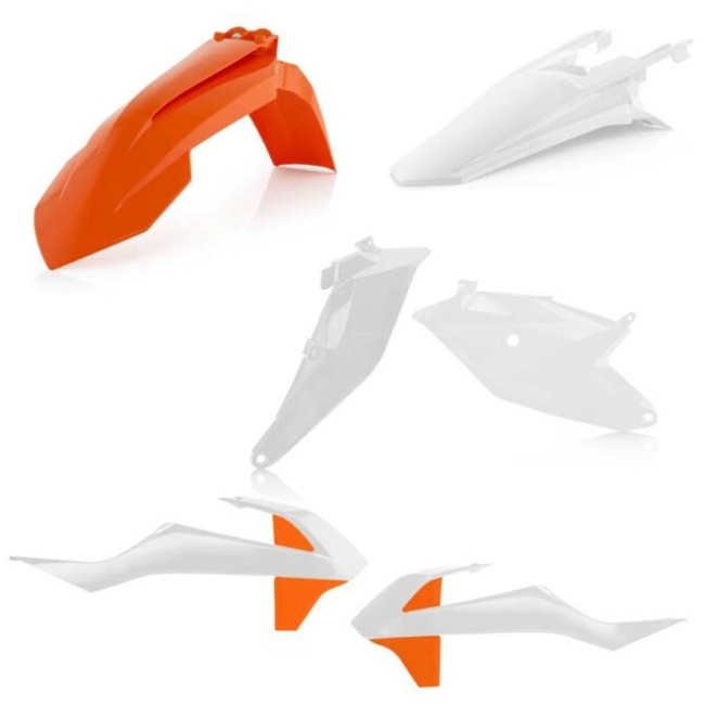 Plastic Kit ACERBIS - white/orange