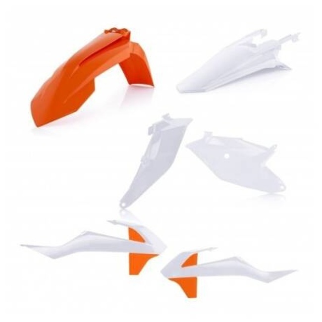 Plastic Kit ACERBIS - white/orange