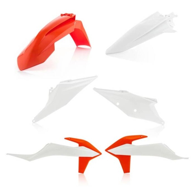 Plastic Kit ACERBIS - white/orange