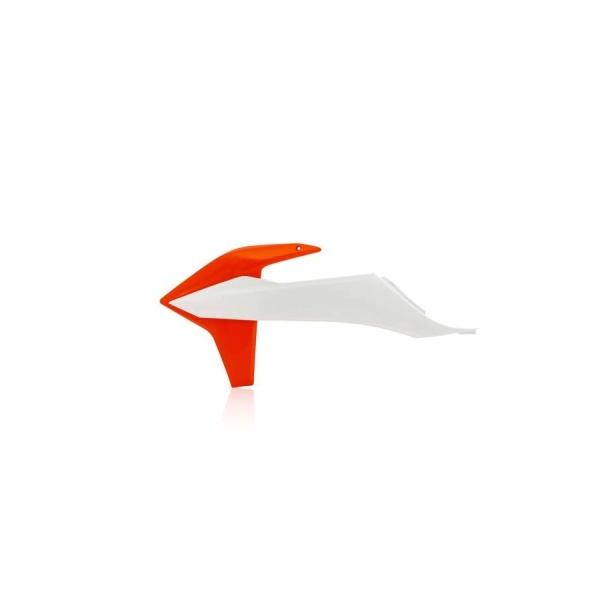 Radiator Shrouds ACERBIS - white/orange