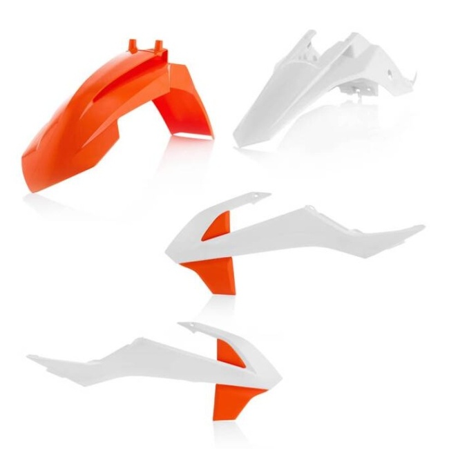 Plastic Kit ACERBIS - white/orange