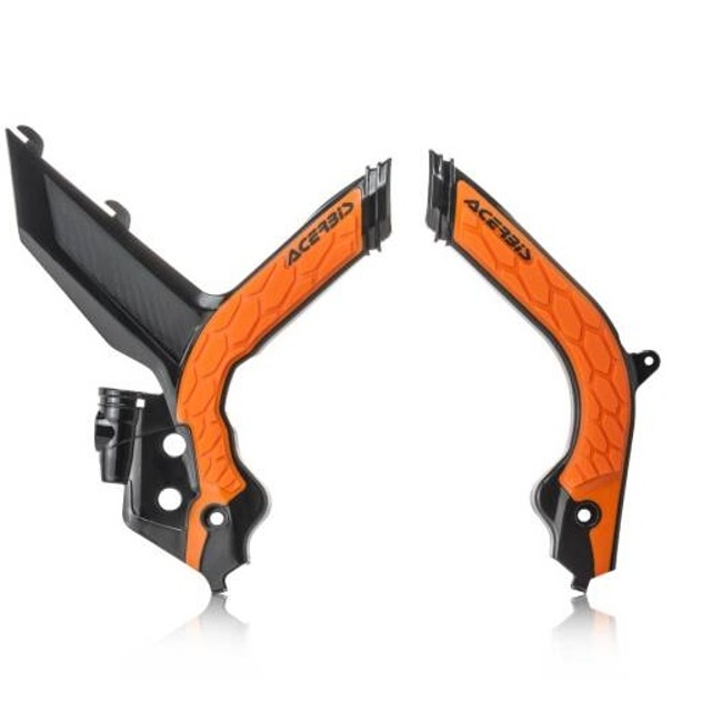 X-GRIP Frame protector ACERBIS - black/orange
