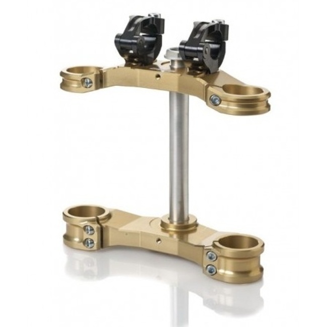 Gold evo factory triple clamp