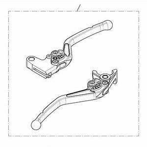 Brake Lever, Adj, Std, Long TRIUMPH