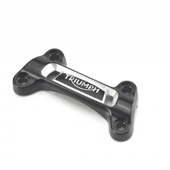 Handlebar clamp kit TRIUMPH - black 22.2