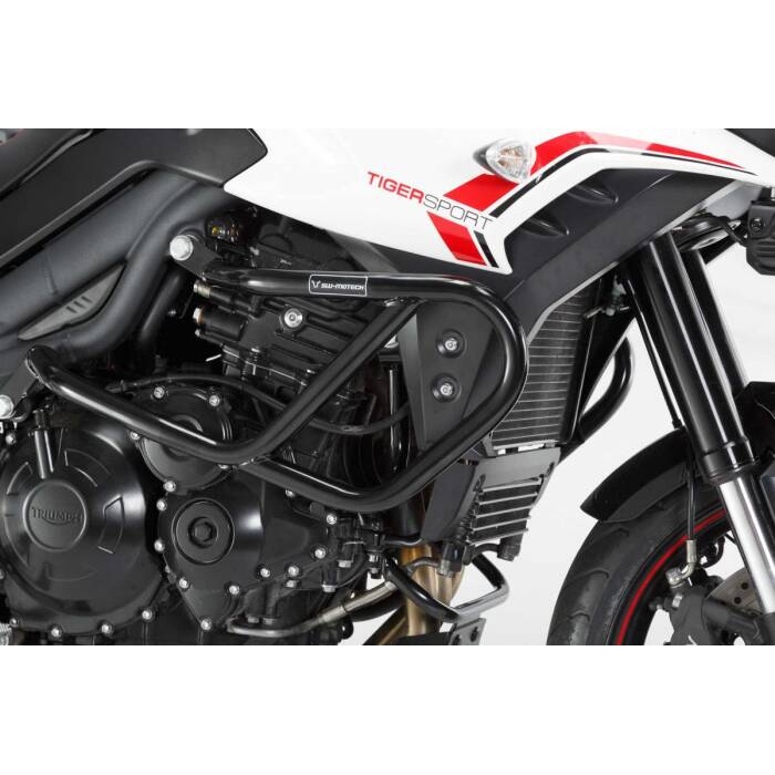 Crash bar SW MOTECH black fuel tank protection